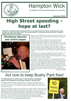 front cover thumbnail of newsletter december 2009