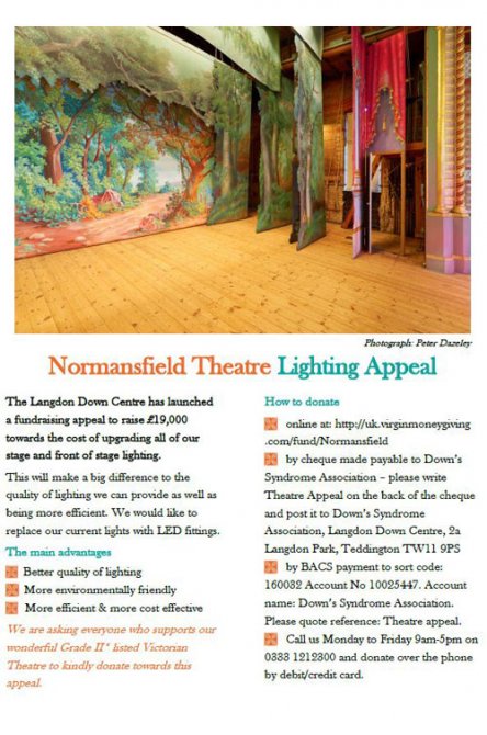 Normansfield Theatre Lighting Appeal